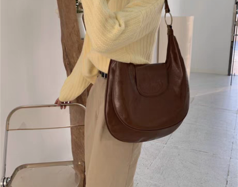 转卖包包女2021新款潮韩国ins复古油皮...