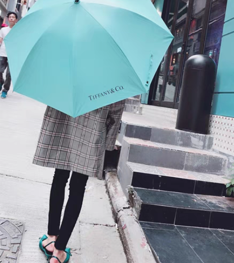 包邮原色蒂芙尼雨伞TiffanyBlue ...
