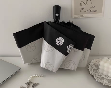 转卖Haru 复古小香风ins全自动晴雨伞...