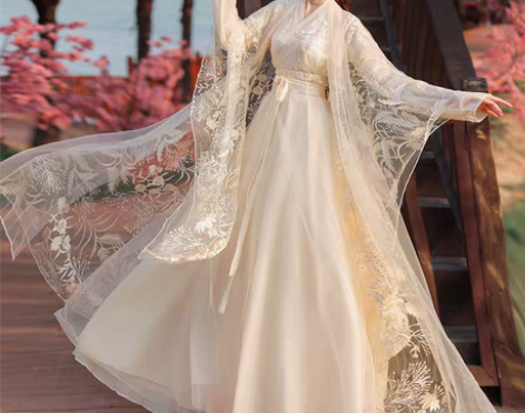 转卖月蝉 晋制汉服女原创正品新款仙气中国风...