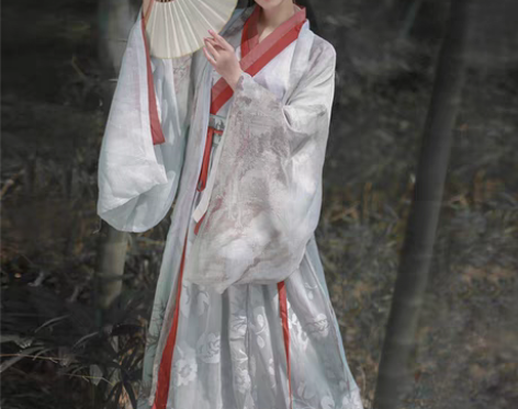 转卖银狐魏晋风汉服女学生齐腰襦裙整套中国风...