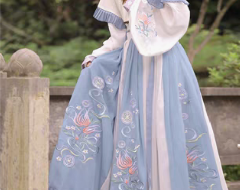 转卖玉术正品汉服女妙菡原创晋制齐腰交领襦裙...