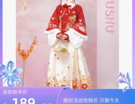 转卖玉术【虎戏金鳞】原创汉服女拜年服装明制...