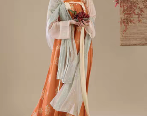 转卖桔屿原创汉服女【长安花】唐制齐胸衫裙复...