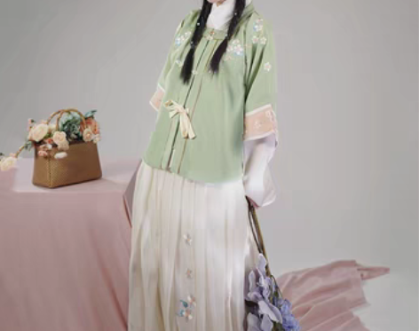 转卖桔屿原创汉服女【雪梅】明制对襟短衫方领...