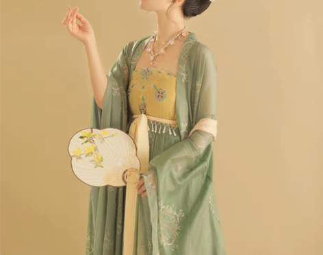 转卖急出!桔屿原创汉服连衣裙汉元素女复古吊...