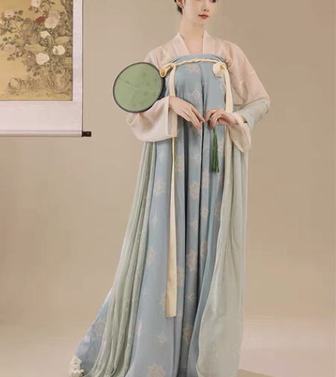 包邮出 桔屿原创汉服女【长安花】唐制齐胸衫...