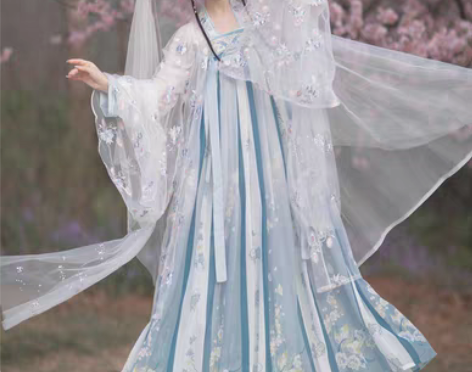 转卖【花不误】茗月萱汉服女齐胸襦裙 春夏秋...