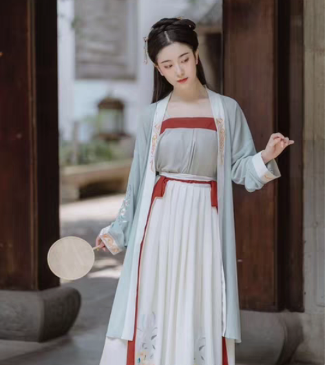 退坑 茗月萱原创汉服【芙蓉】 一套 l码...