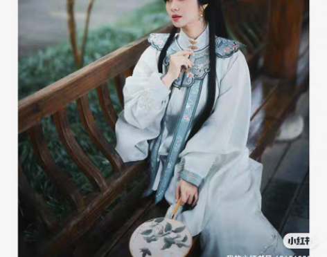 转卖汉服女明制斜襟立领长衫齐腰褶裙传统汉服...