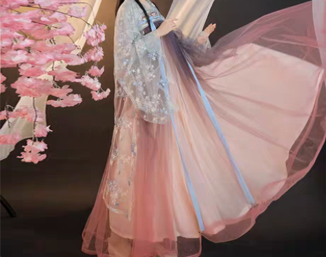 转卖裳云兮花逐影正品原创汉服女对襟齐胸襦裙...