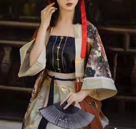 包邮【出or换】云中寄花灼蝉明制合领衫全套...