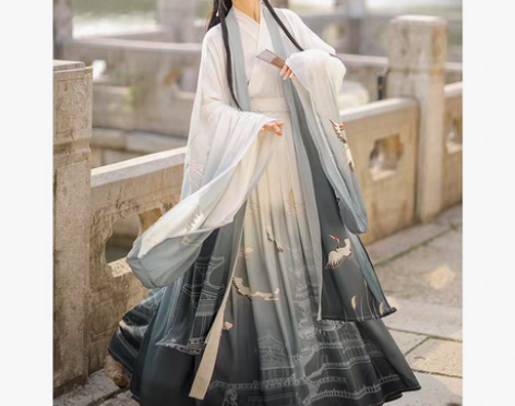 转卖滕王阁汉服女款正品原创中国风晋制齐腰襦...