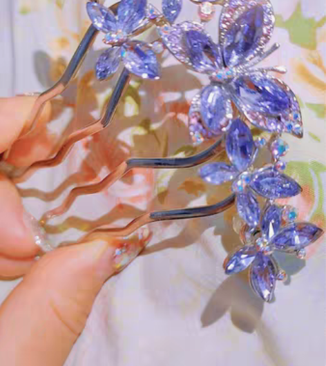 全新没戴过，梳钗图一可拆当耳钉，一样60，...