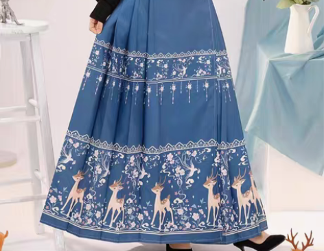 包邮一鹿有你原创汉服女明制马面裙日常穿搭仙...