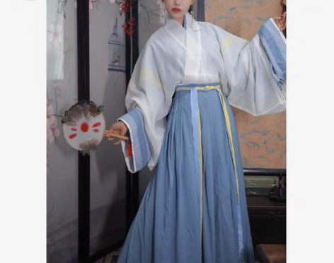 就是五五年汉服这样类型的， 裙子不是很好看...