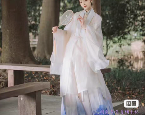 包邮五五年原创汉服女【慕雪】明制立领斜襟长...