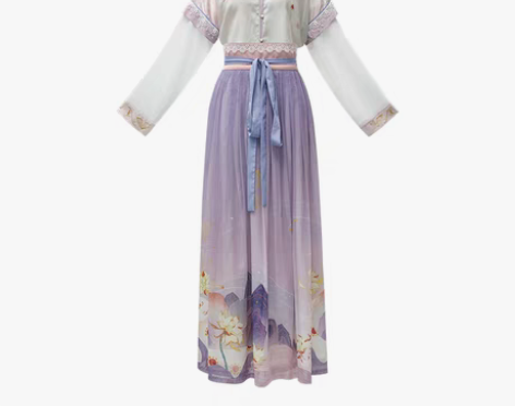 转卖七月夕 鹿饮溪 全款链接 唐制坦领汉服...