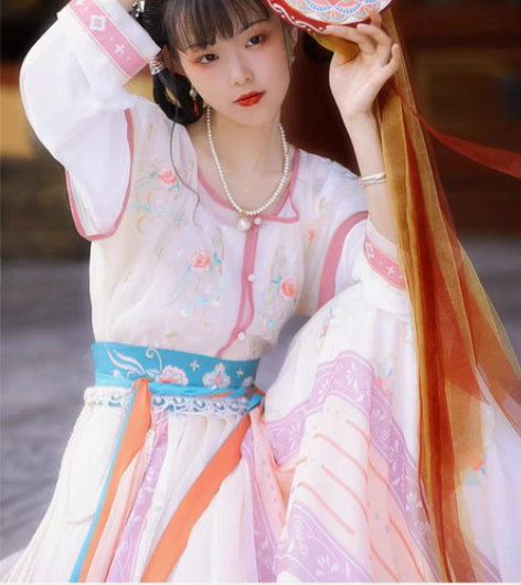 【不换】七月夕 青玄 坦领汉服正品原创夏季...