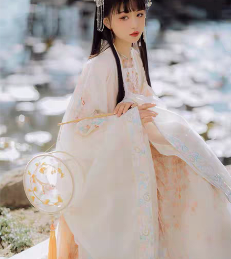 包邮七月夕 樱语汉服女刺绣大袖衫原创汉服百...