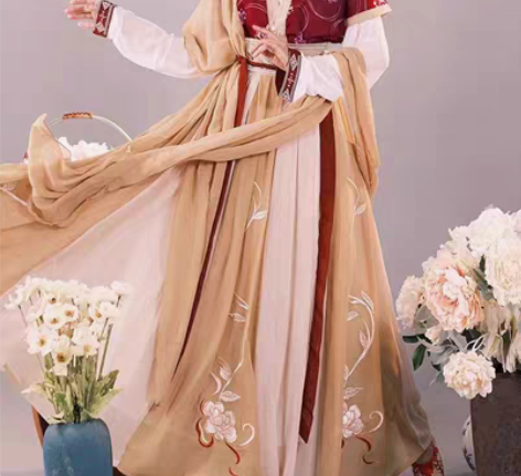 包邮耀春醉芙蓉L全套带披帛,十二破裙 感兴...