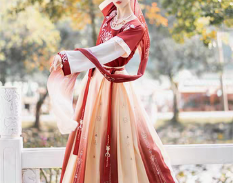 转卖珍缕汉服女正品原创千禧寻坦领三件套一片...