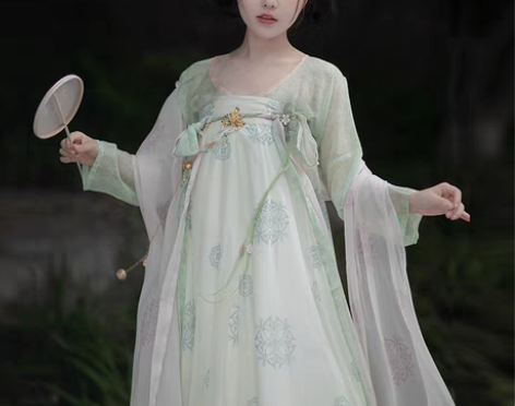 转卖【狂欢价】宿问原创汉服女唐制齐胸衫裙【...