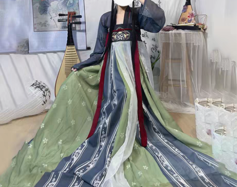 转卖汉旭梨花朵朵汉服女唐制齐胸襦裙中国风仙...