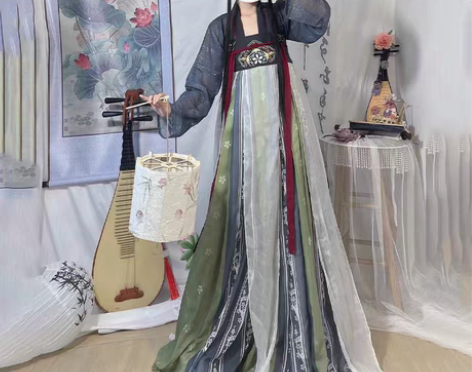 包邮汉旭梨花朵朵汉服女唐制齐胸襦裙中国风仙...