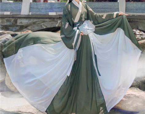 包邮汉旭汉服交领三件套一片式（六米摆）外送...