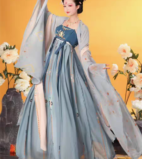 包邮汉旭原创汉服女秋季中国风仙气飘逸古风大...