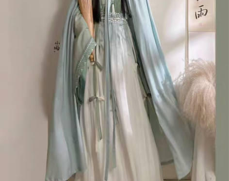 仙楚姬原创汉服【陌上花】晋制交领一片式披风...