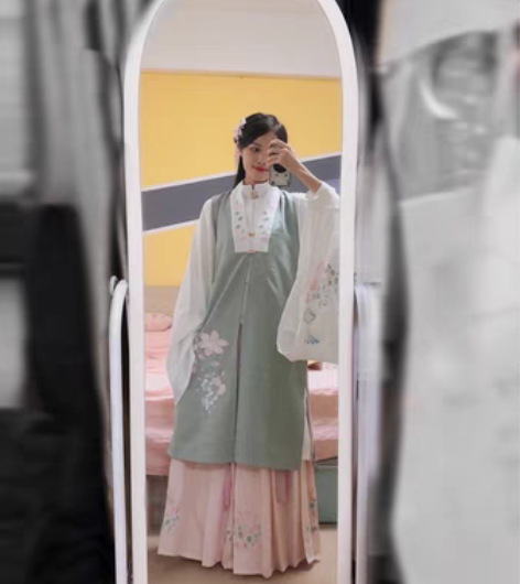 包邮仙楚姬原创汉服女【陌颜】明制袄裙长比甲...