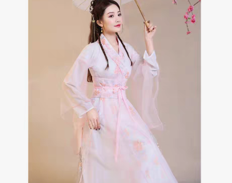 转卖正品原创樱花汉服女古装仙女超仙气学生改...