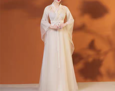 转卖改良汉服裙女古风飘逸中国风连衣裙超仙气...