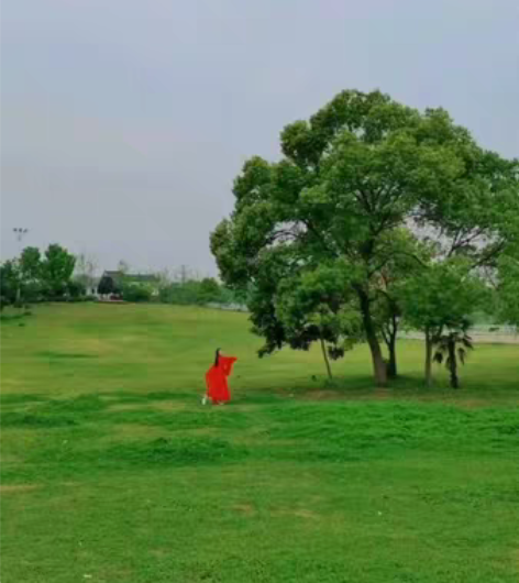 转卖红色魏晋风武侠古装汉服女中国风交领古风...
