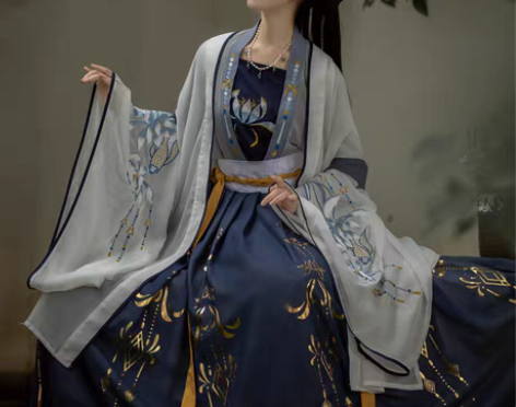 转卖千韵岗琼华汉服女正品原创中国风齐腰正版...