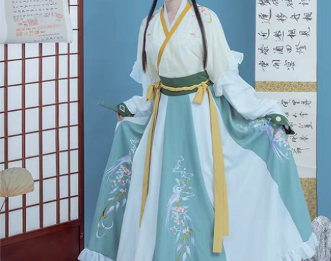 转卖千韵岗汉服女正品原创晨曦秋冬季中国风古...