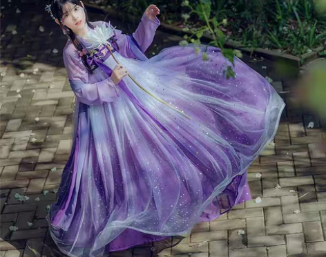 转卖千韵岗原创 辰莲鱼梦 紫色 两片式齐胸...