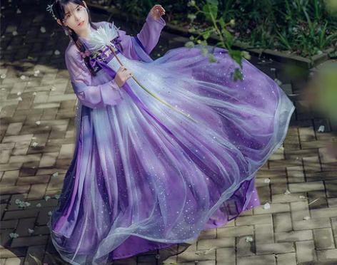转卖千韵岗原创 辰莲鱼梦 紫色 两片式齐胸...