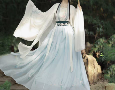 转卖劲合夫诸原创汉服女夏齐腰襦裙中国风白菜...