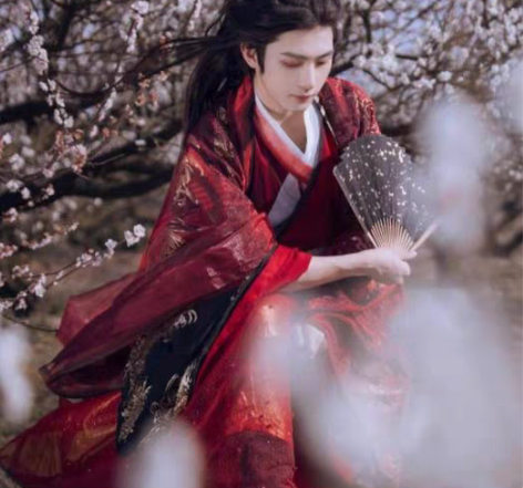 转卖【司南阁】夜罗男女同款原创汉服 s码（...