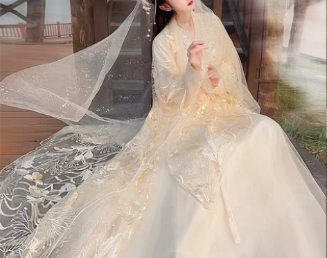 转卖汉服女中国风晋制2021新款齐腰仙气原...