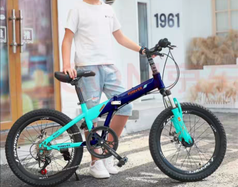 永久20英寸减震折叠车山地自行车7变速碟刹...