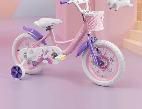 转卖凤凰儿童自行车14/12寸女孩宝宝单车...