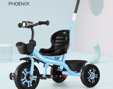 转卖凤凰儿童三轮车手推脚踏车1-3-2-6...