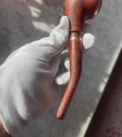 包邮自己手工制作的缅花爆满瘤均匀疤花纹烟斗...
