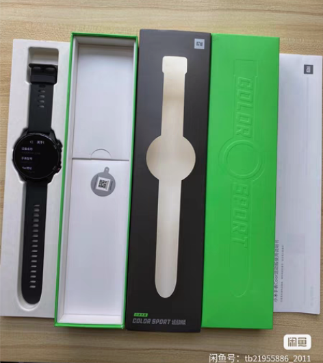 包邮小米手表Color 运动版 典雅黑 血...