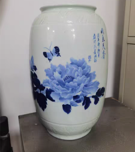 成都自取 陶瓷花瓶 竹子插花 尺寸:高35...