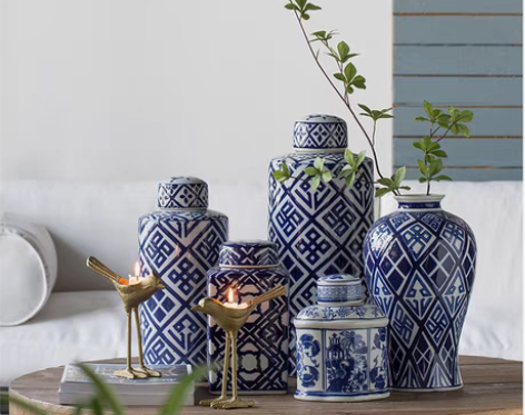 转卖ABHOME美国家居设计师青花瓷样板房...